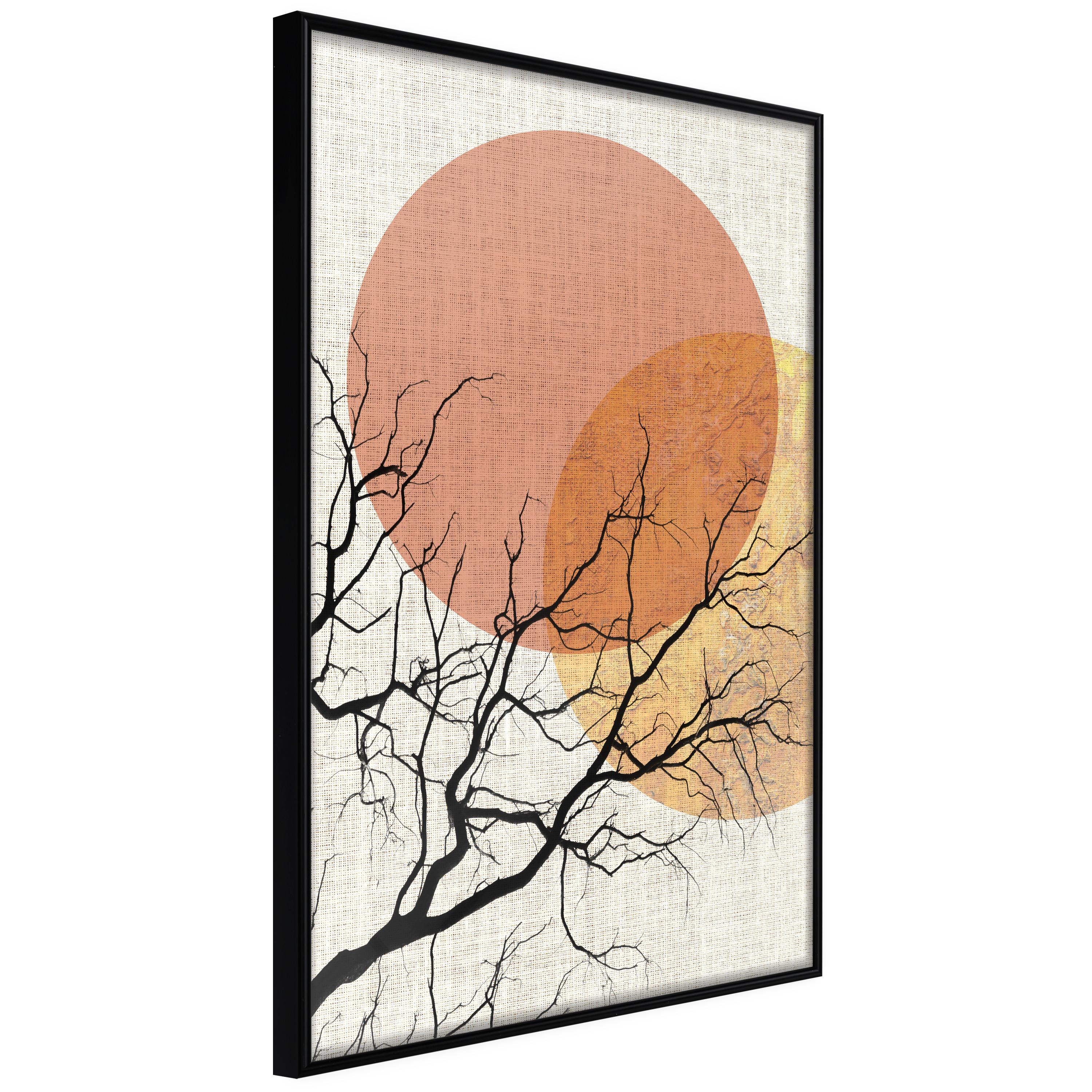 Plakat - Double Moon - 40 x 60 cm - Sort ramme billede