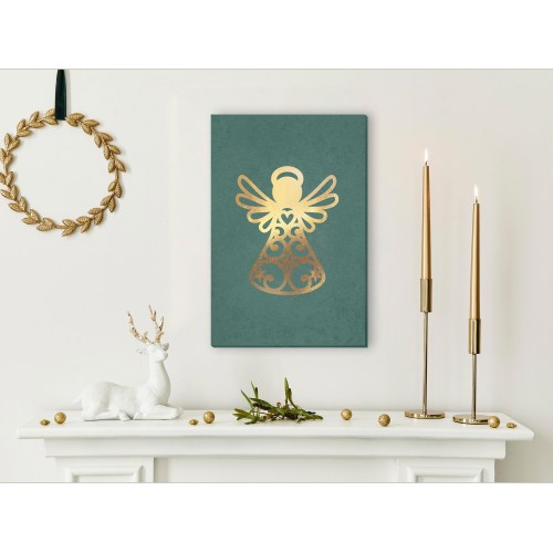 Billede på lærred Angelic Christmas lodret