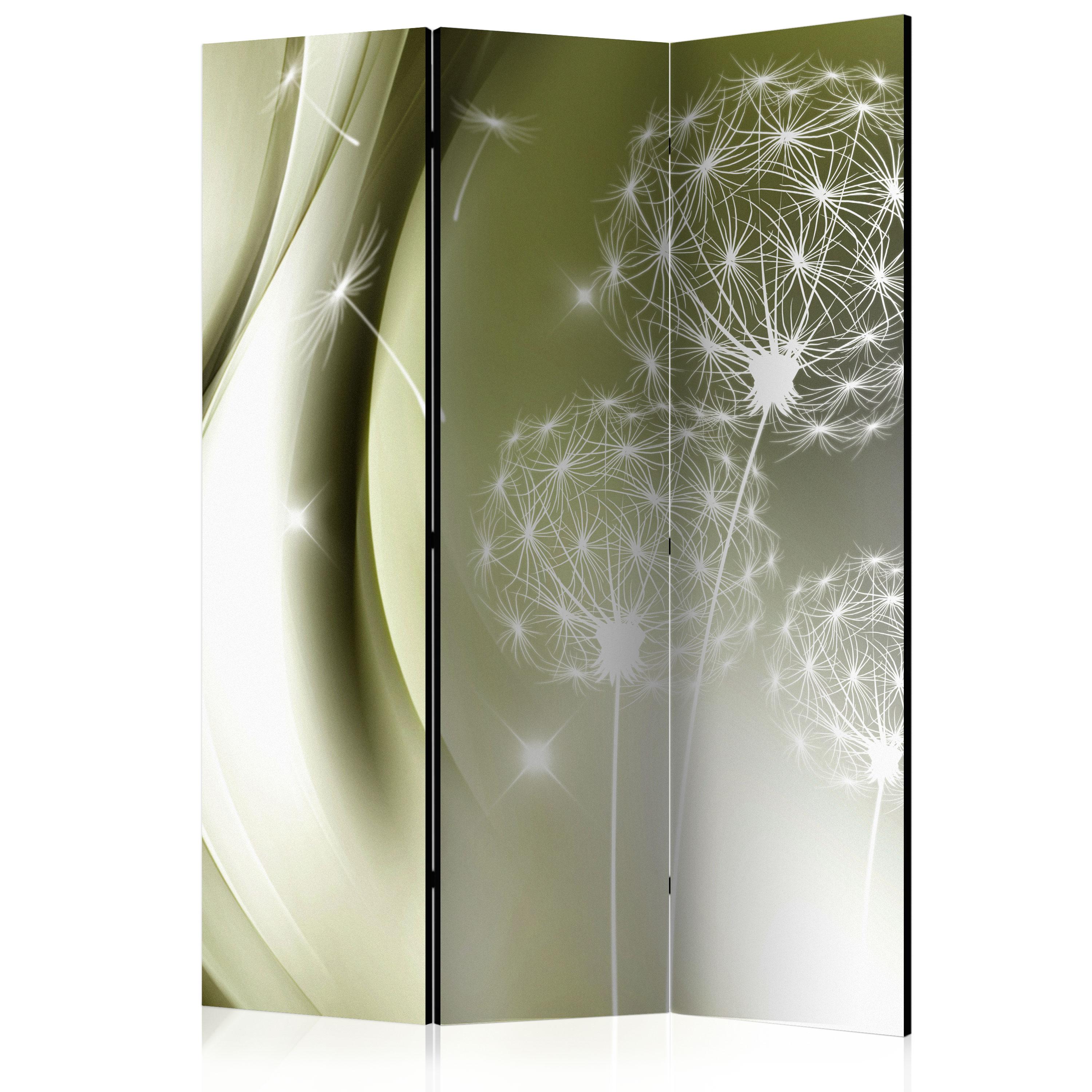 Skærmvæg – Green Gentleness – 135 x 172 cm – Dobbeltsidet