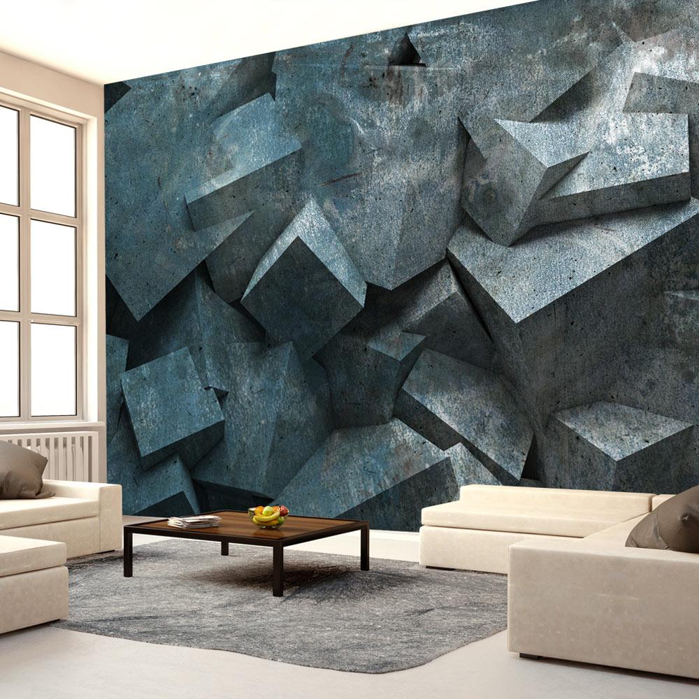 Fototapet - Stone avalanche - 300 x 210 cm - Standard billede