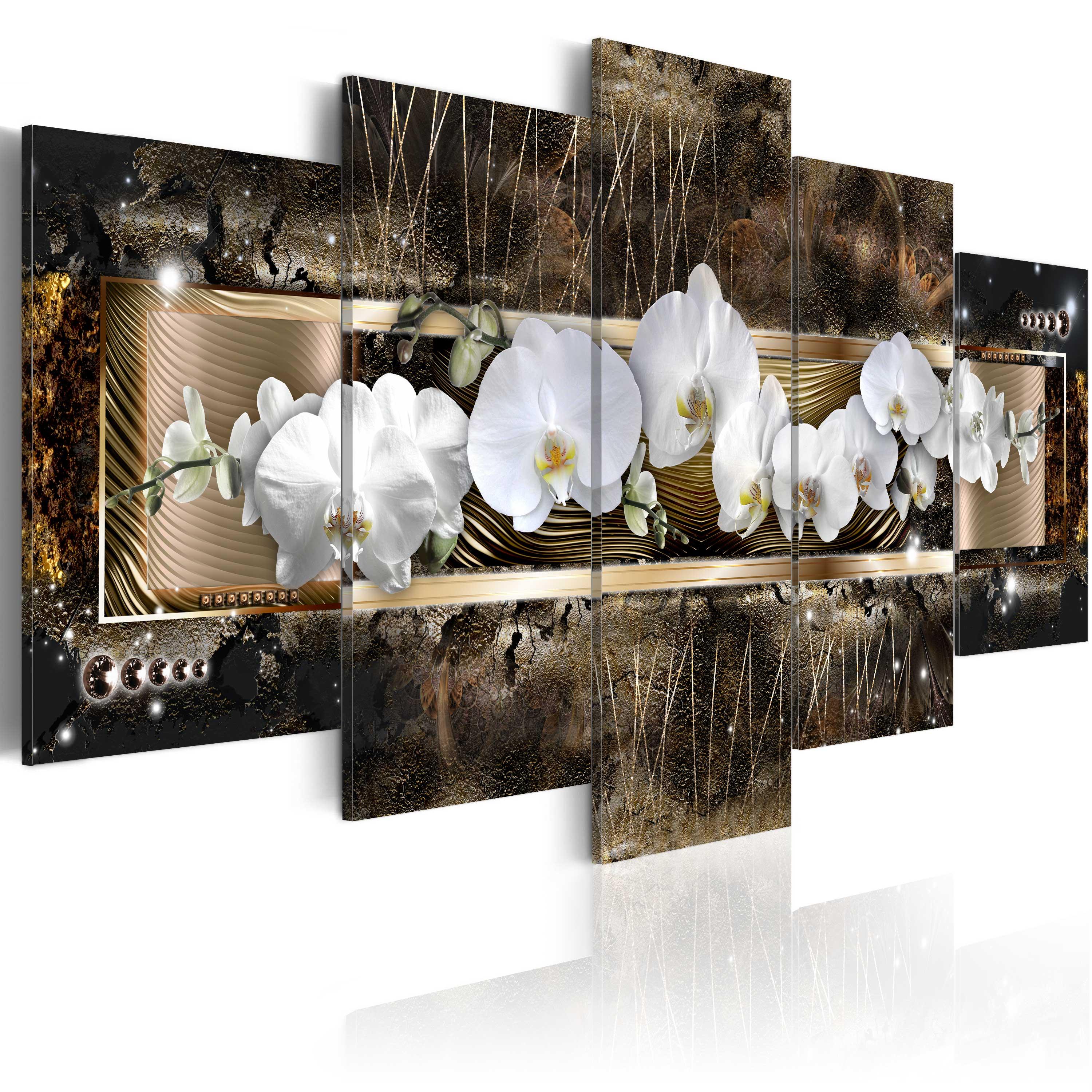 Billede - The dream of a orchids - 225 x 112.5 cm - Premium Print billede