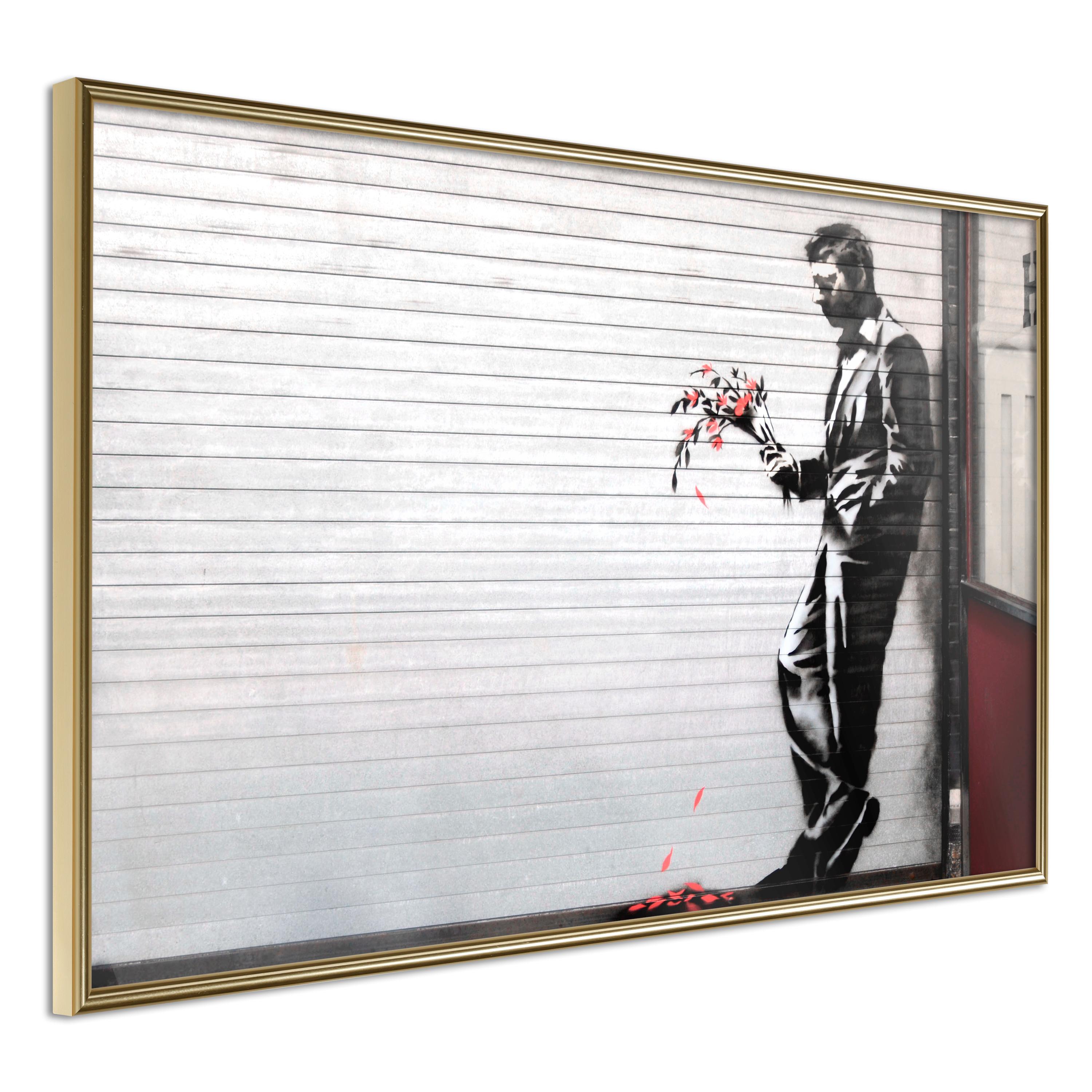 Plakat - In Love - 30 x 20 cm - Guldramme billede