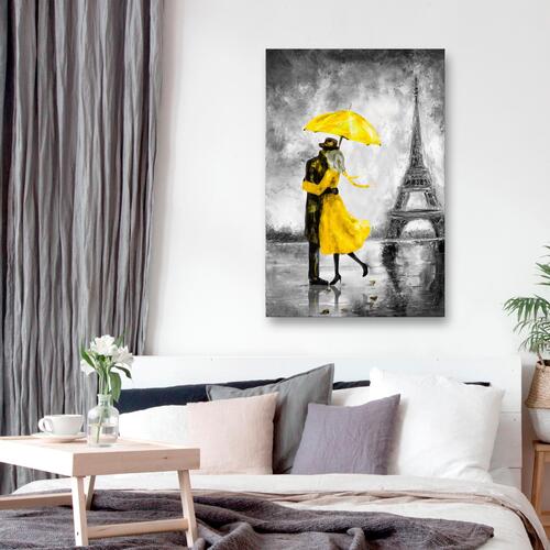 Billede - Paris Fog (1 Part) Vertical Yellow