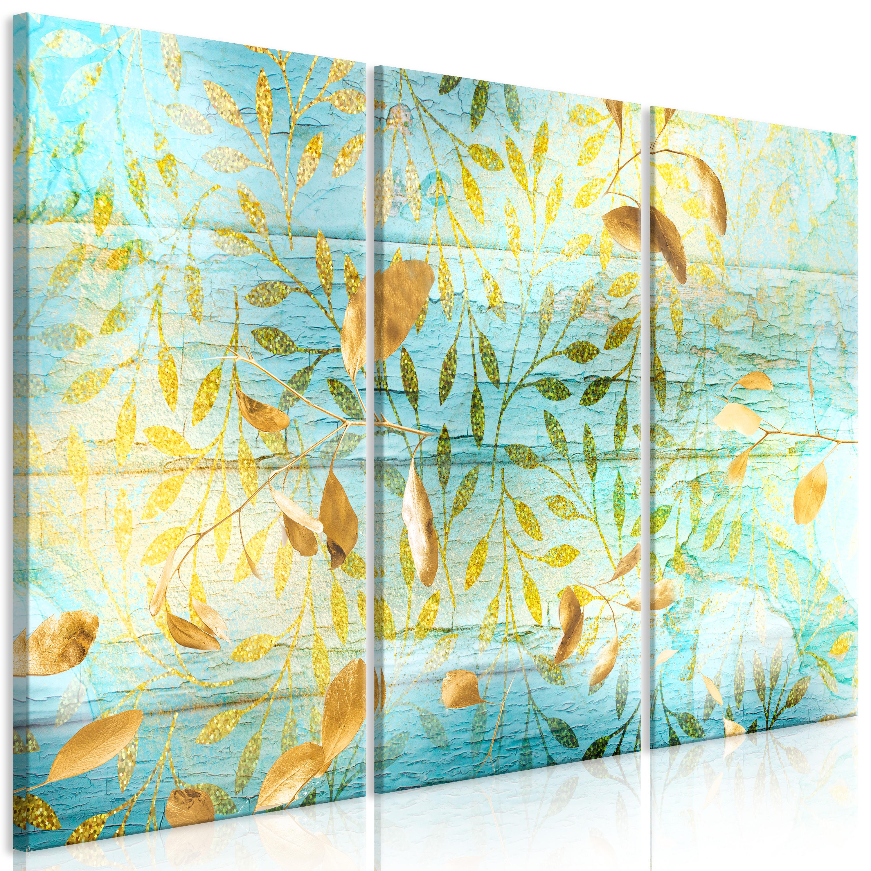 Billede - Golden Harvest (3 dele) - 90 x 60 cm - Premium Print billede