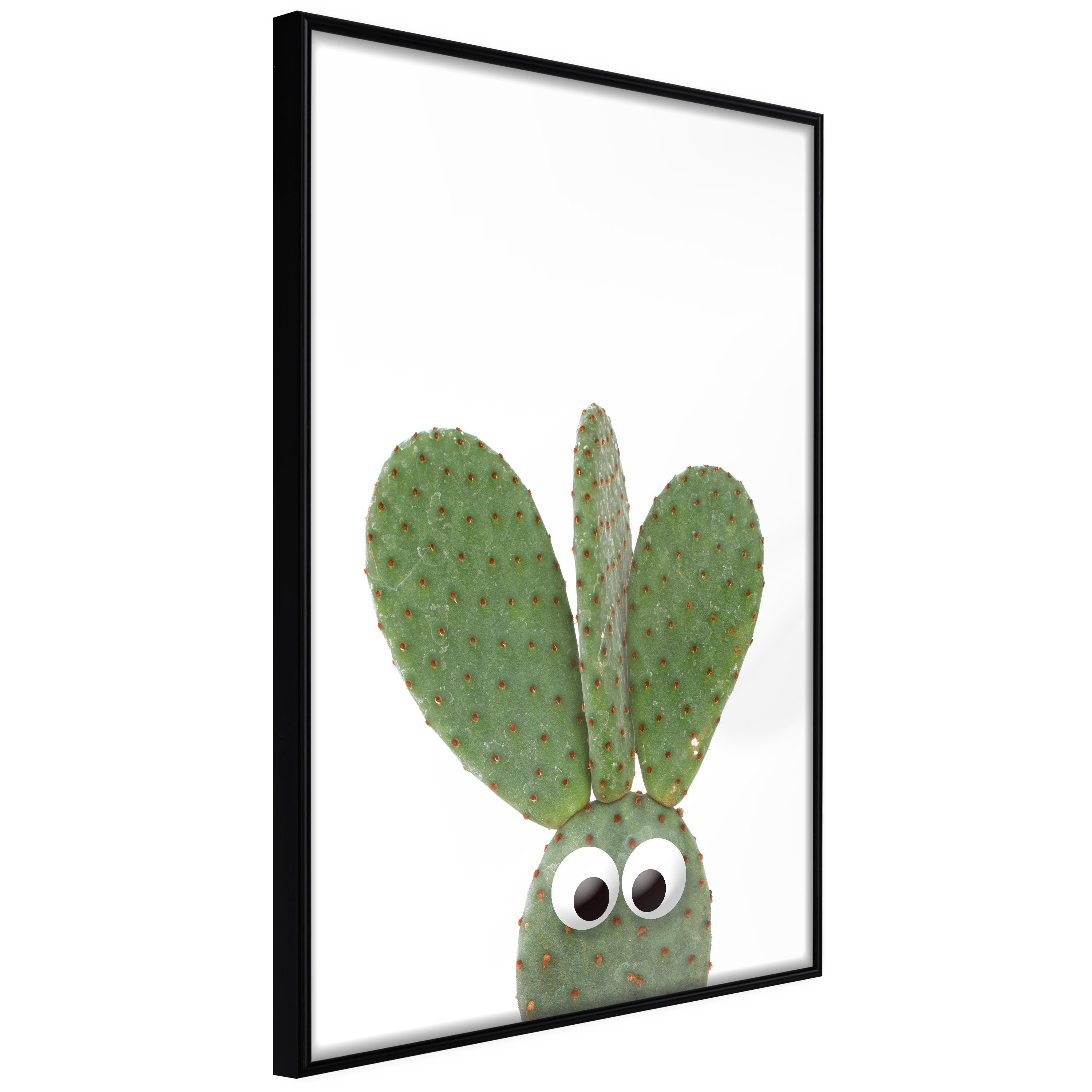 Plakat - Ear Cactus - 20 x 30 cm - Sort ramme billede