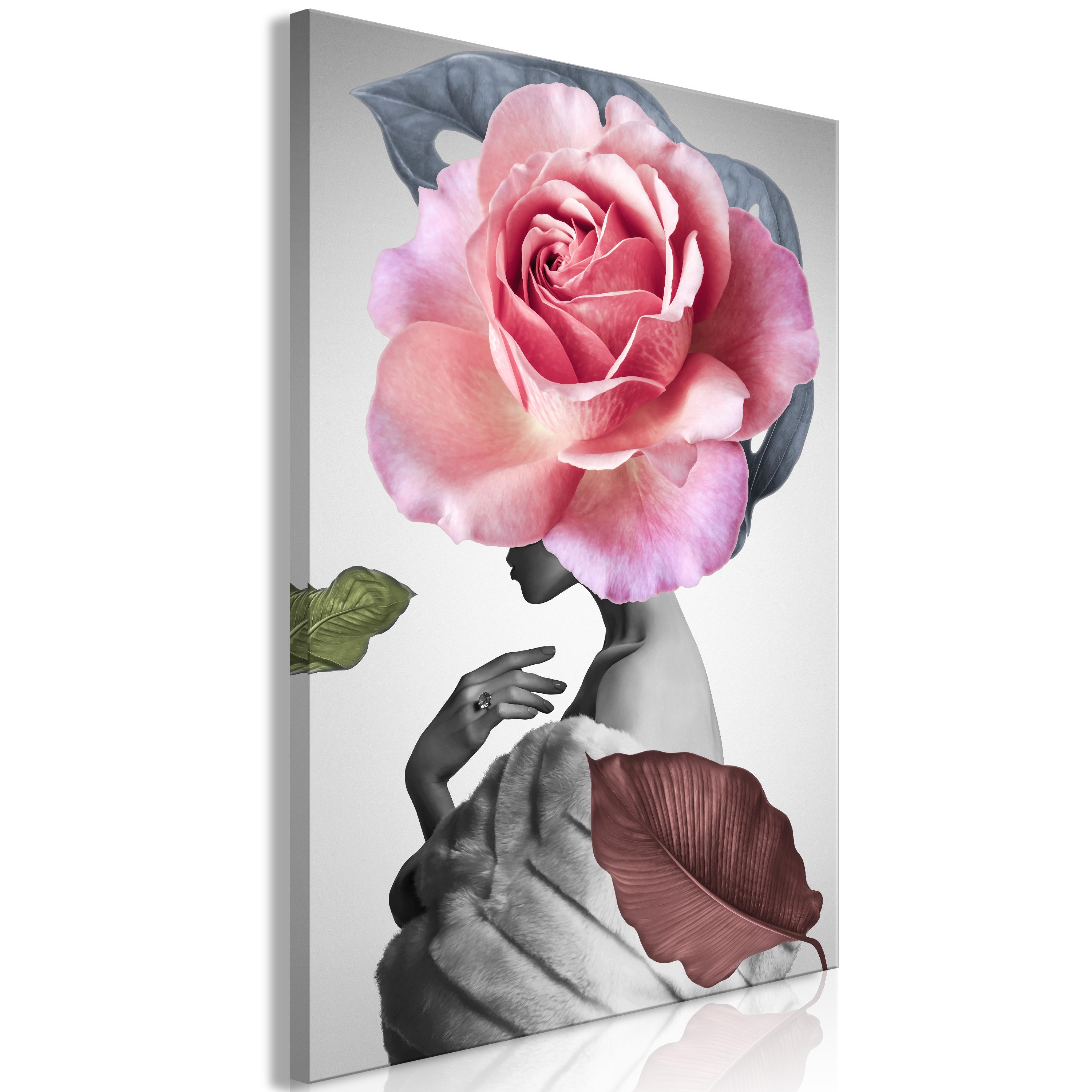 Billede - Rose and Fur (1 Part) Vertical - 20 x 30 cm - Premium Print billede