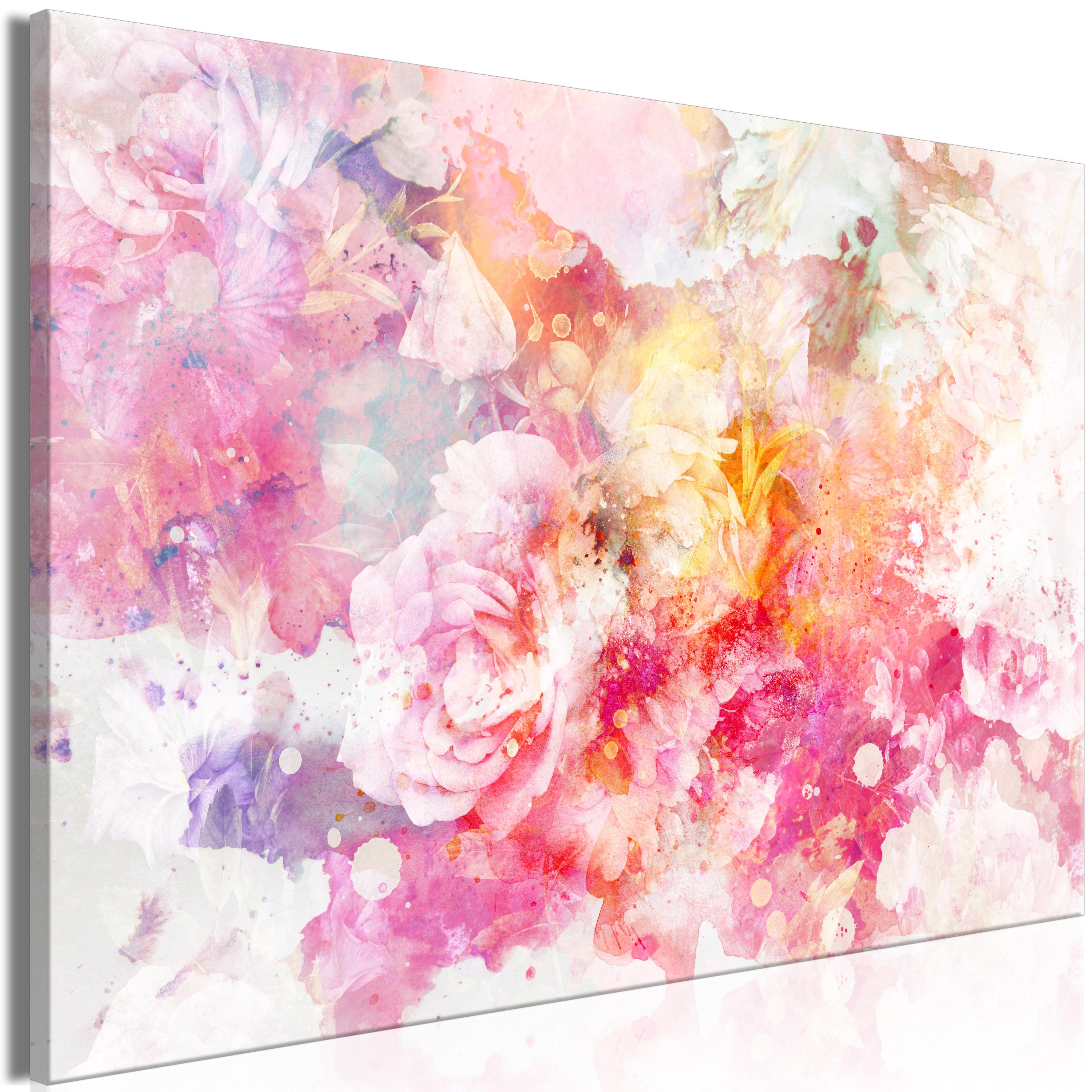 Billede - Explosion of Flowers (1 Part) Wide - 60 x 40 cm - Premium Print billede