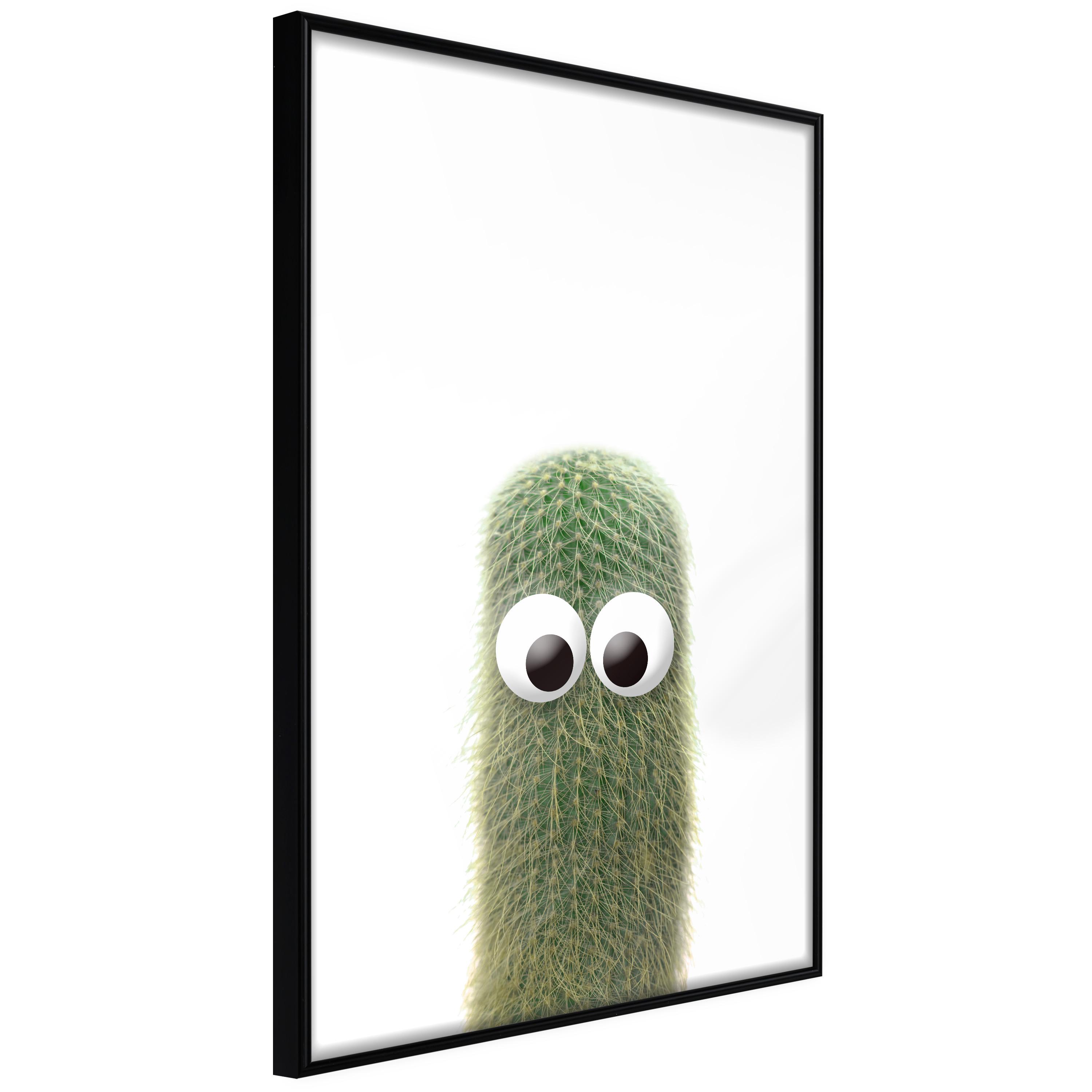 Plakat - Prickly Friend - 40 x 60 cm - Sort ramme billede