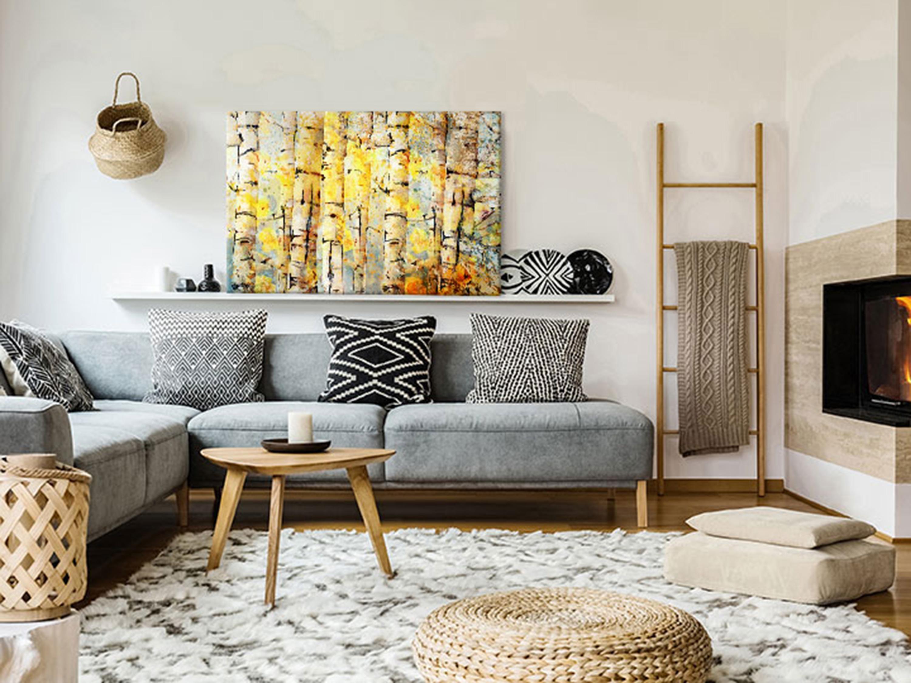 Billede - Summer Colors of the Forest (1 Part) Wide - 60 x 40 cm - På italiensk lærred billede