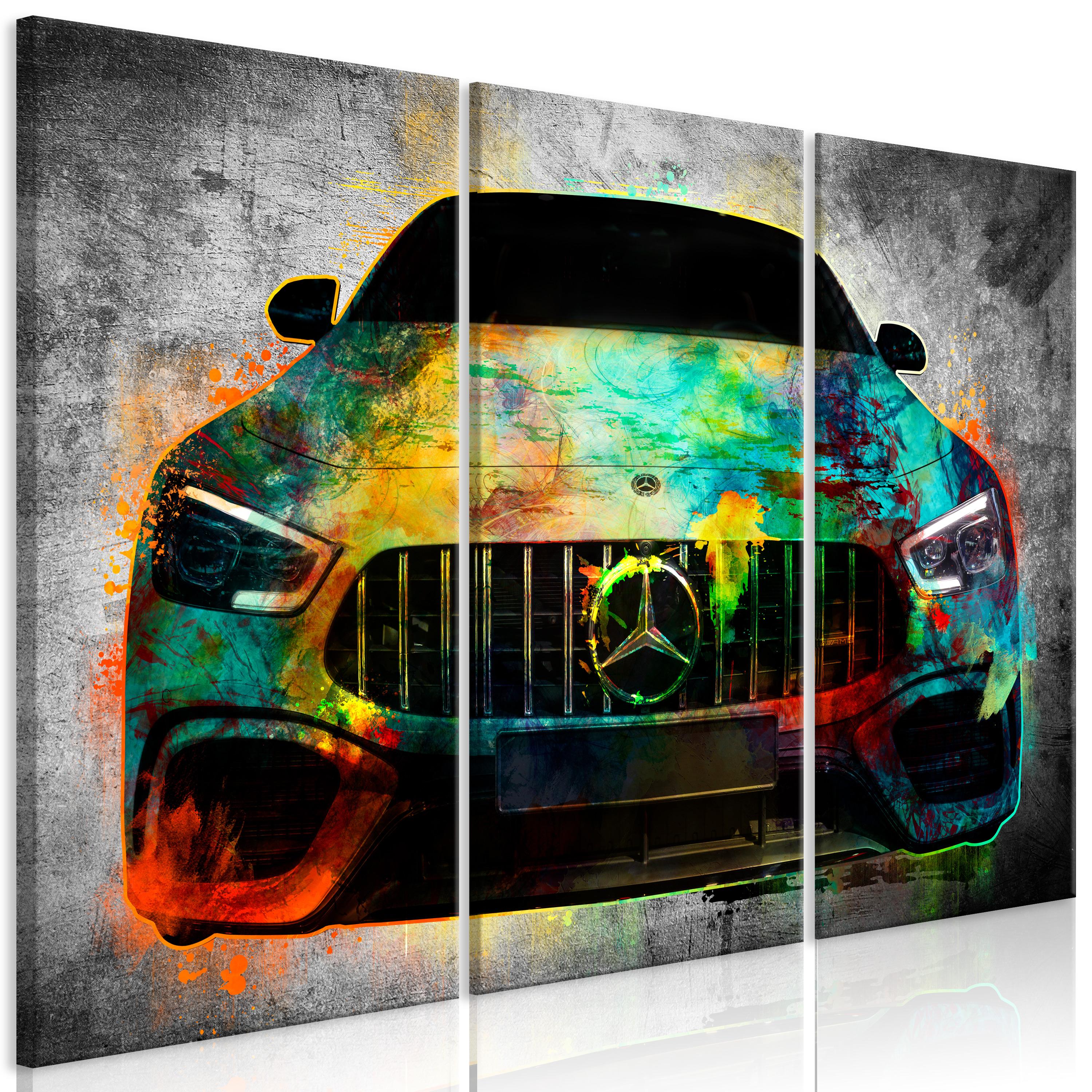 Billede - On Start (3 dele) - 60 x 40 cm - Premium Print billede