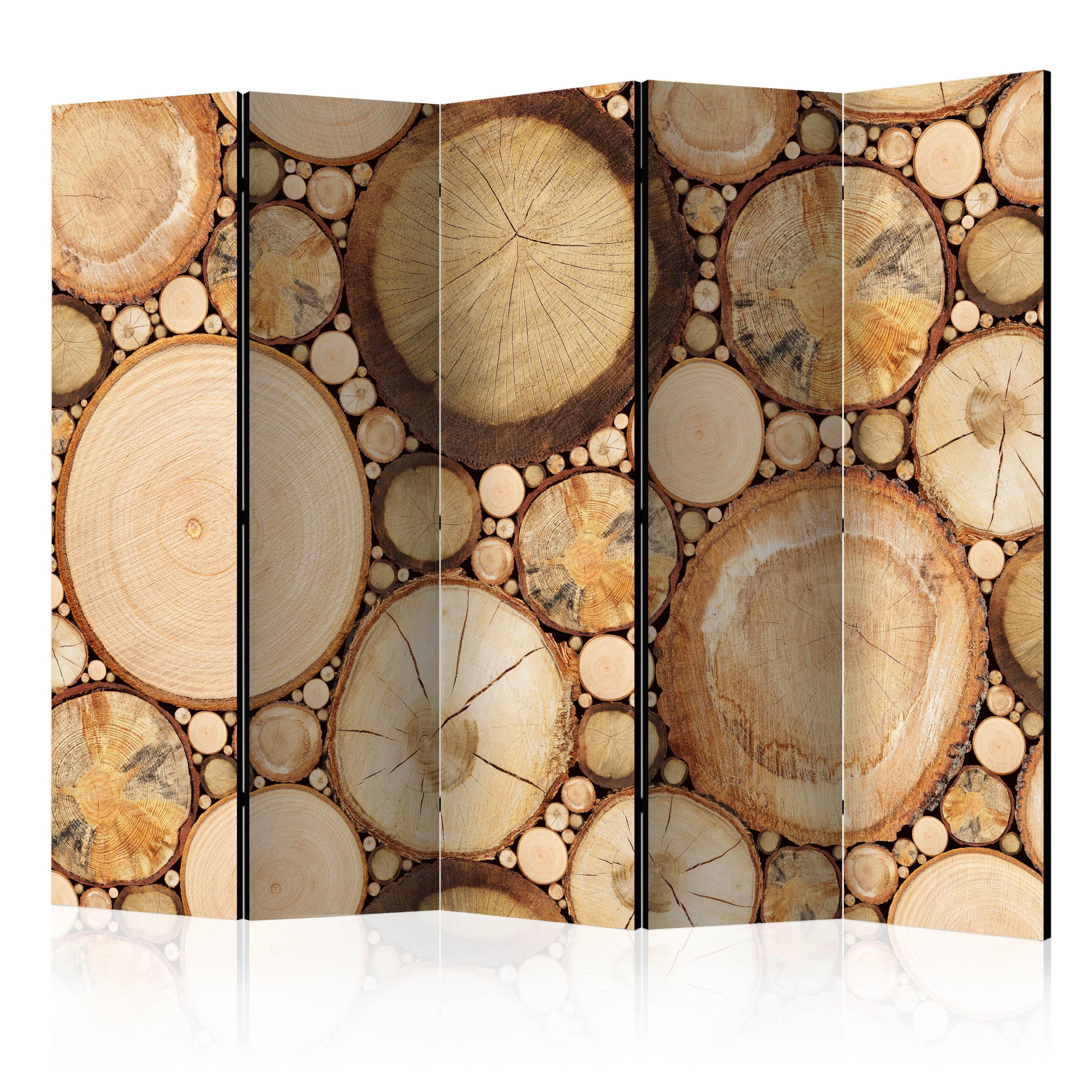 Skærmvæg Wood Grains 225 172 Dobbeltsidet