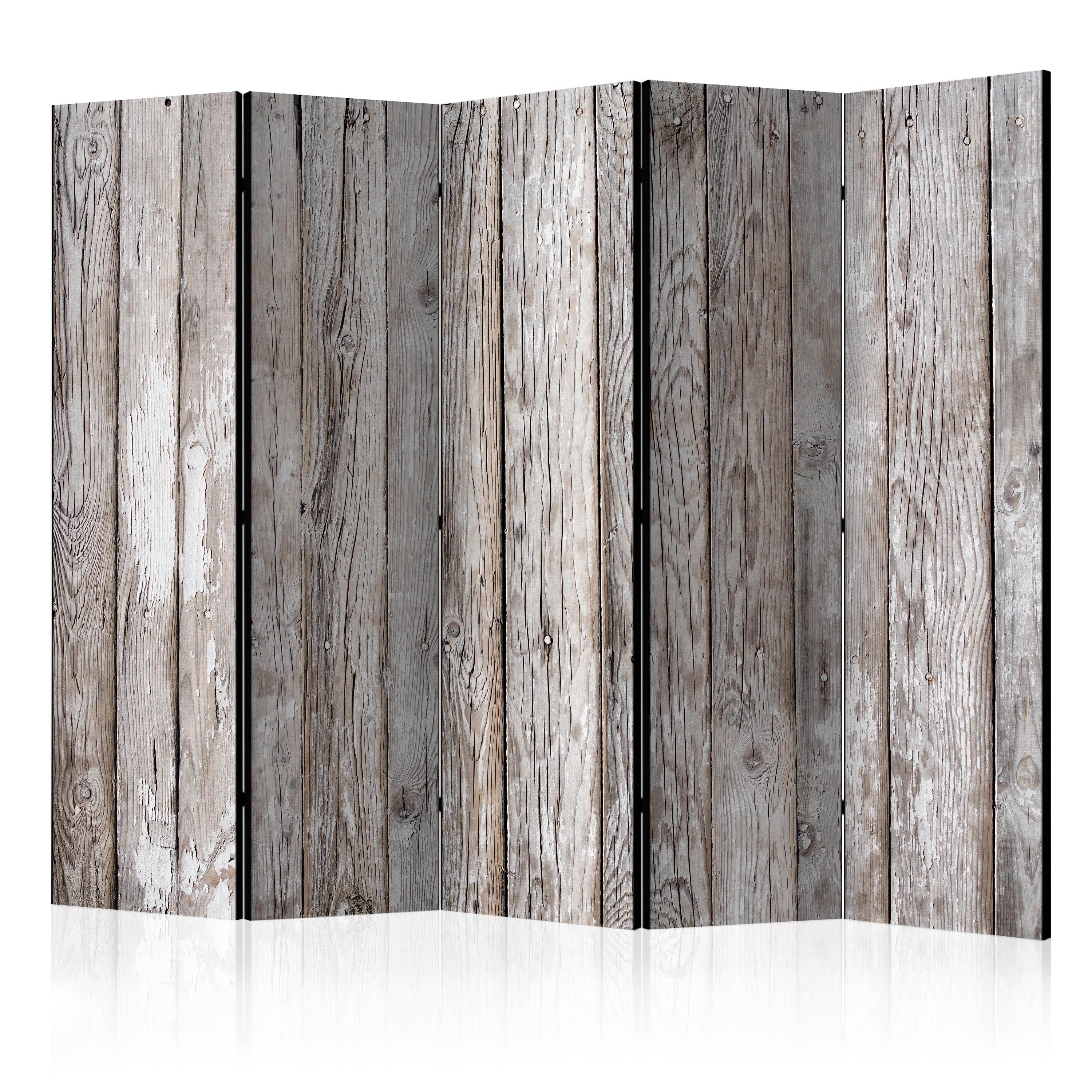Skærmvæg Scandinavian Wood Ii 225 X 172 Cm Dobbeltsidet
