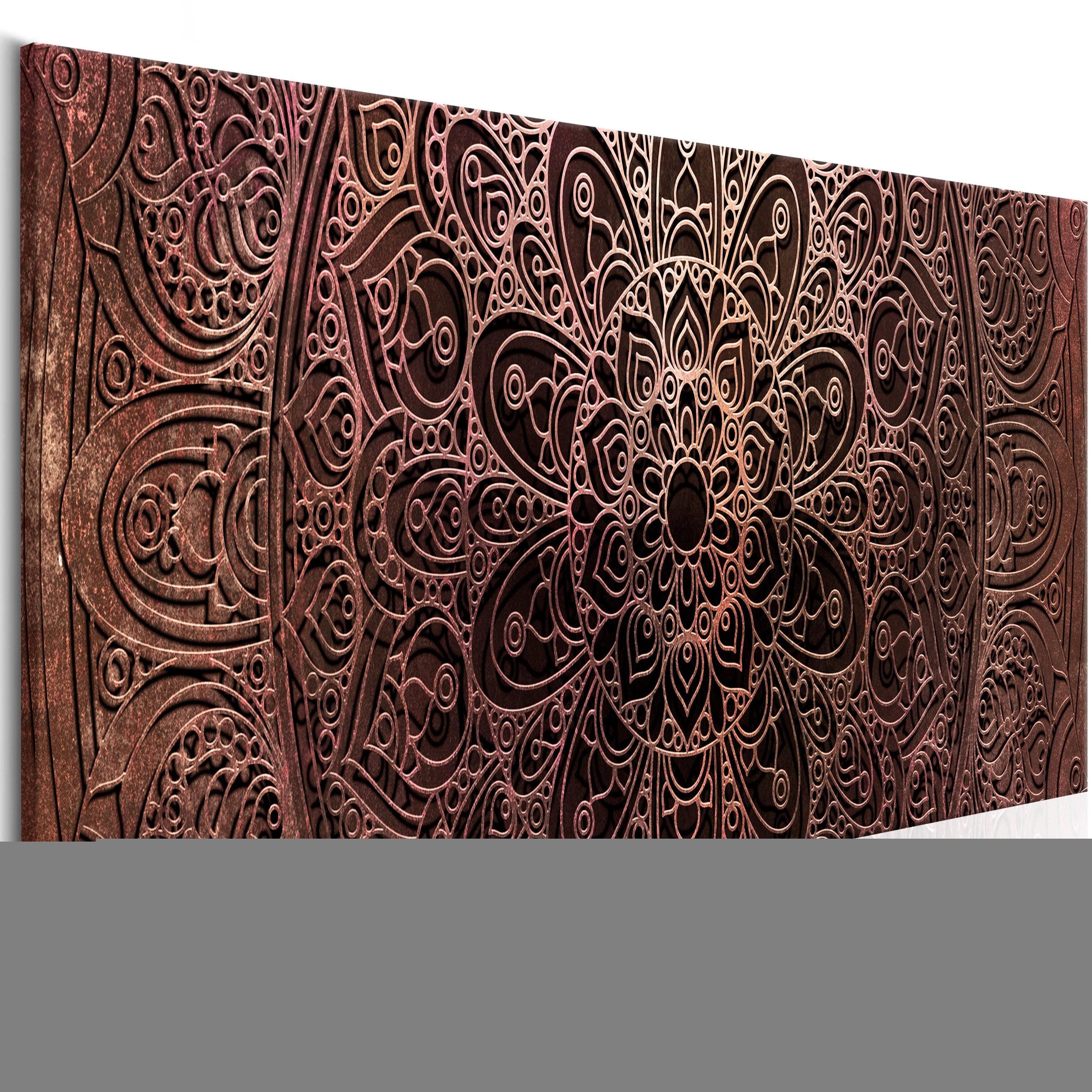 Billede - Mandala: Amber Silence - 150 x 50 cm - Premium Print billede