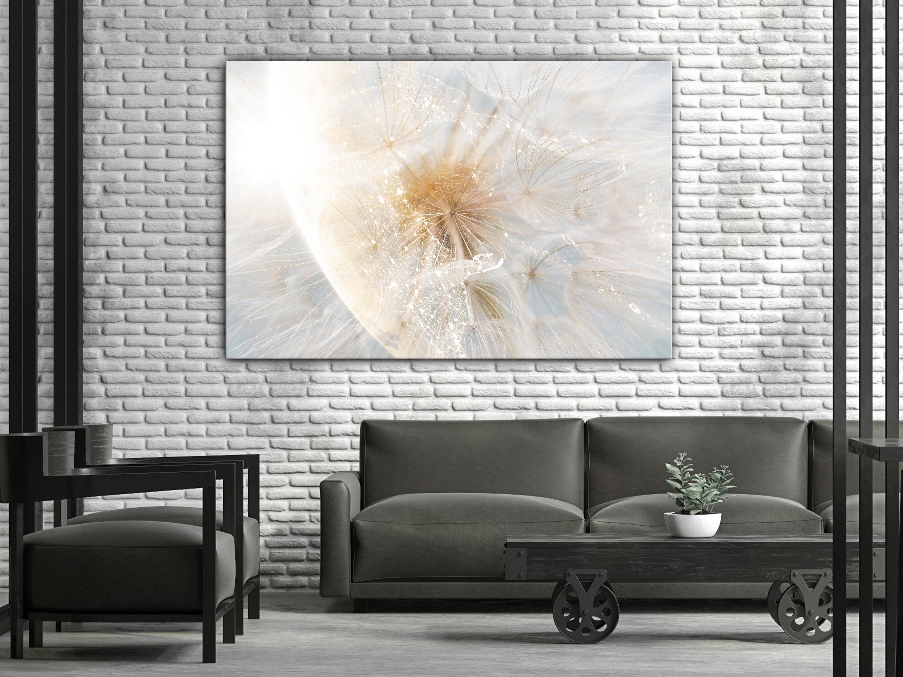 Billede - Dandelion in the Sun (1 Part) Wide - 120 x 80 cm - På italiensk lærred billede