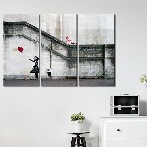 Billede - Girl With a Balloon by Banksy