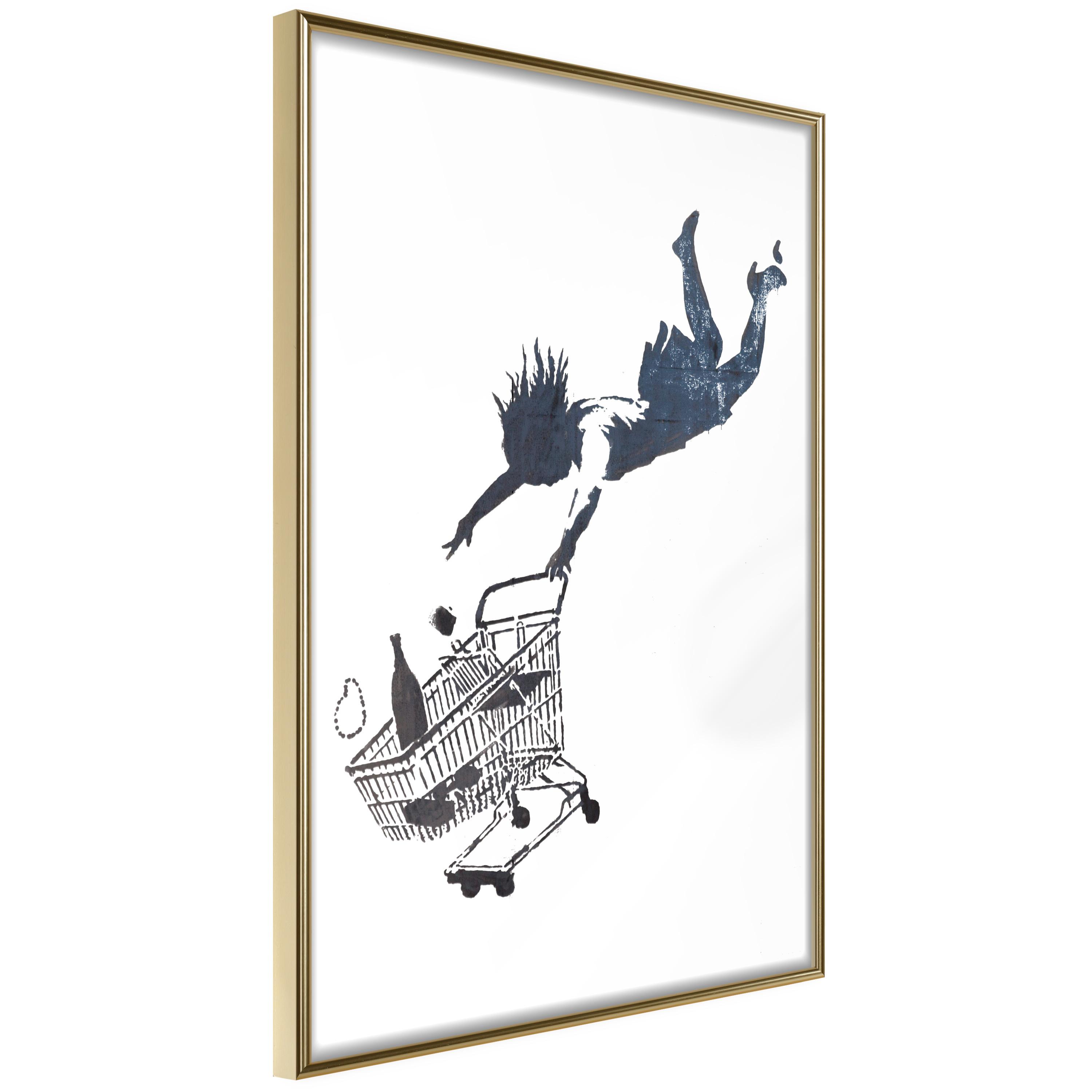 Plakat - Shopping Spree - 30 x 45 cm - Guldramme billede