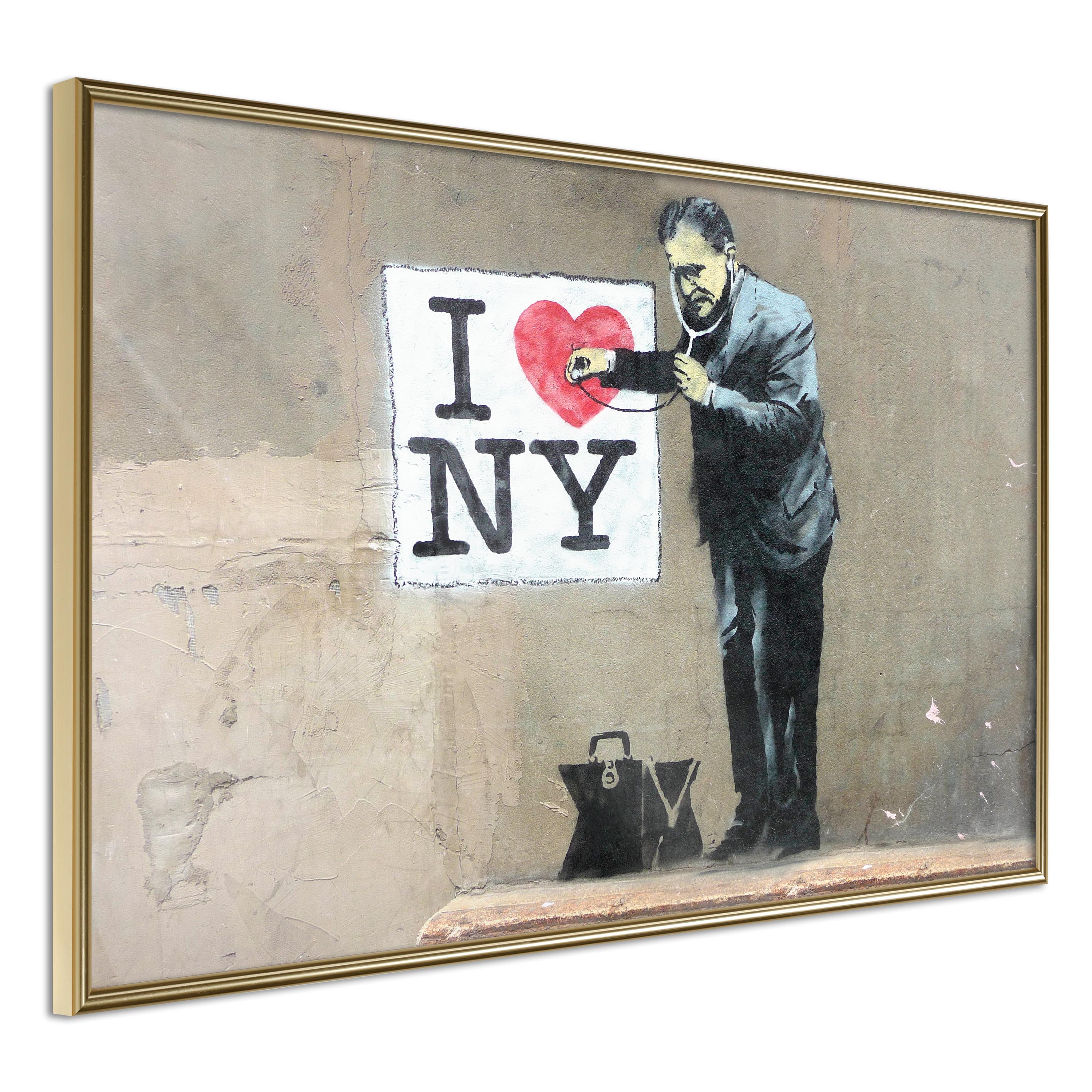 Plakat - Diagnosis - 45 x 30 cm - Guldramme billede