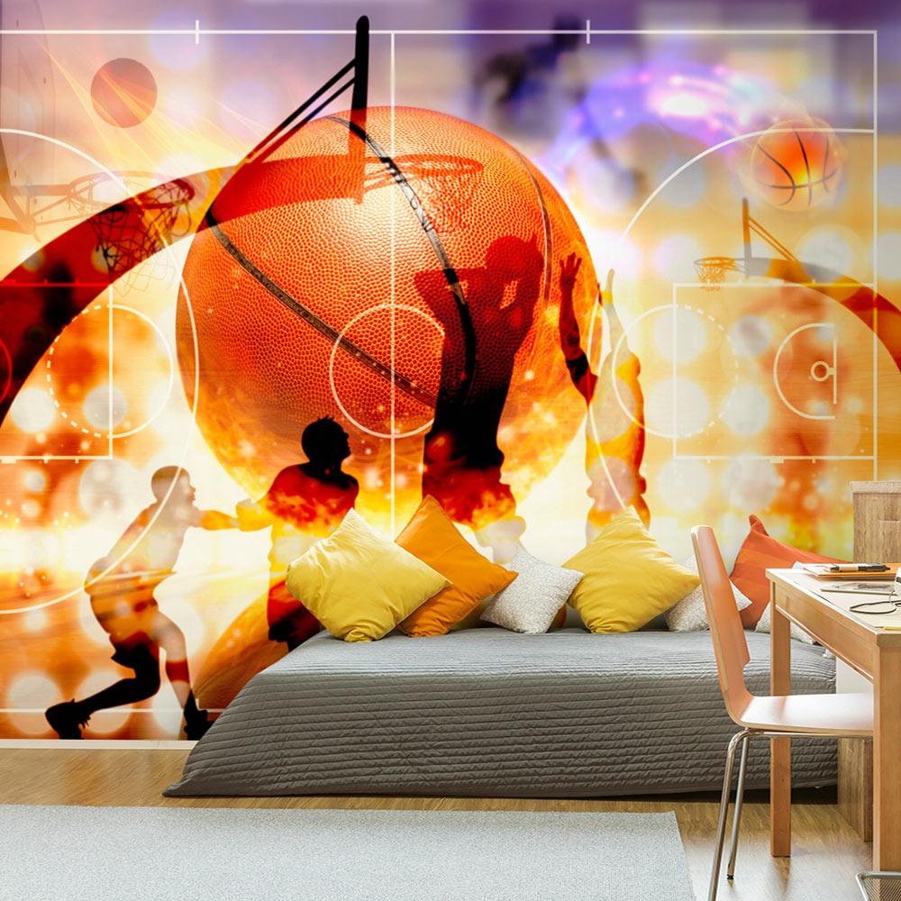 Fototapet - Basketball - 200 x 140 cm - Standard billede