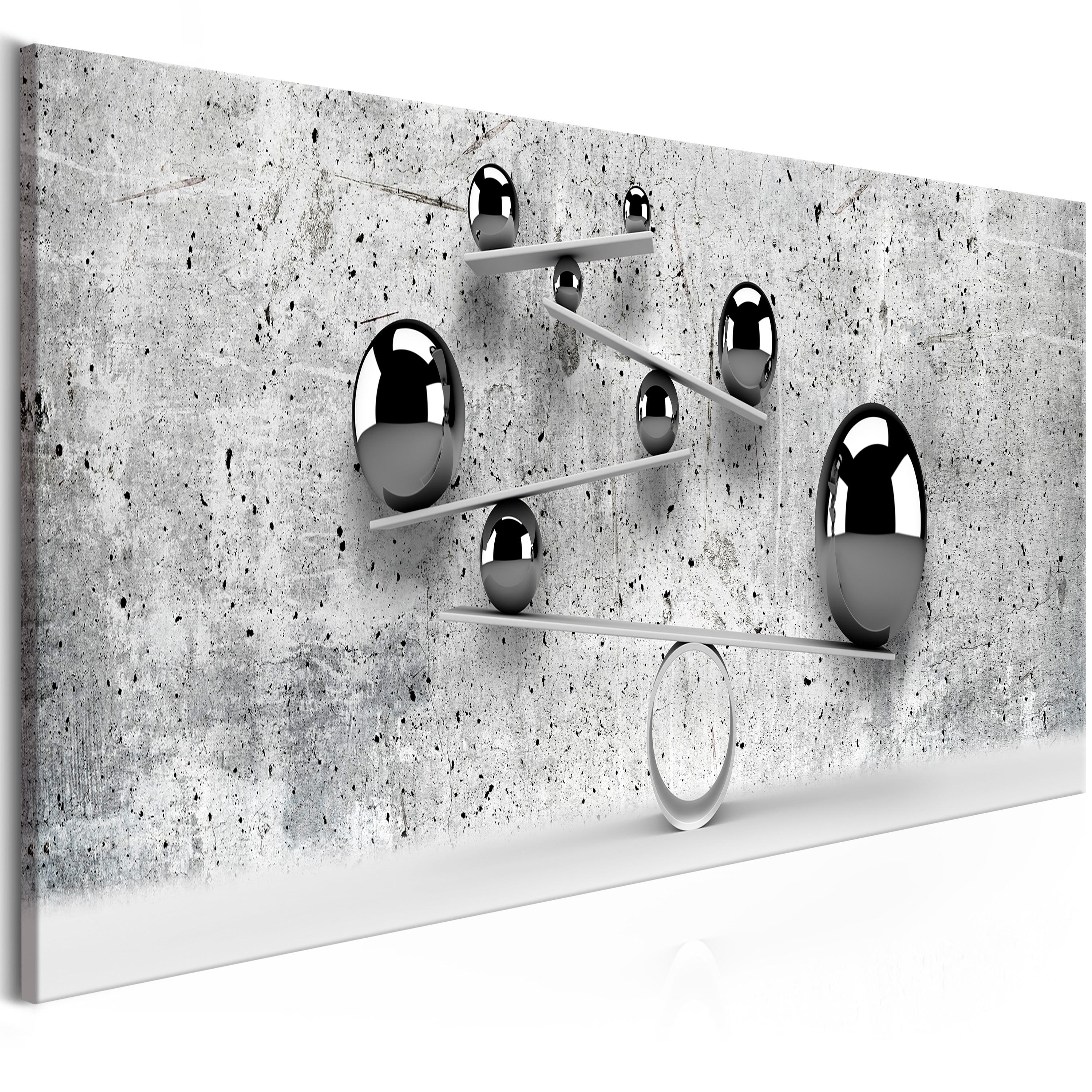 Billede - Balls and Concrete (1 Part) Narrow - 150 x 50 cm - Standard billede