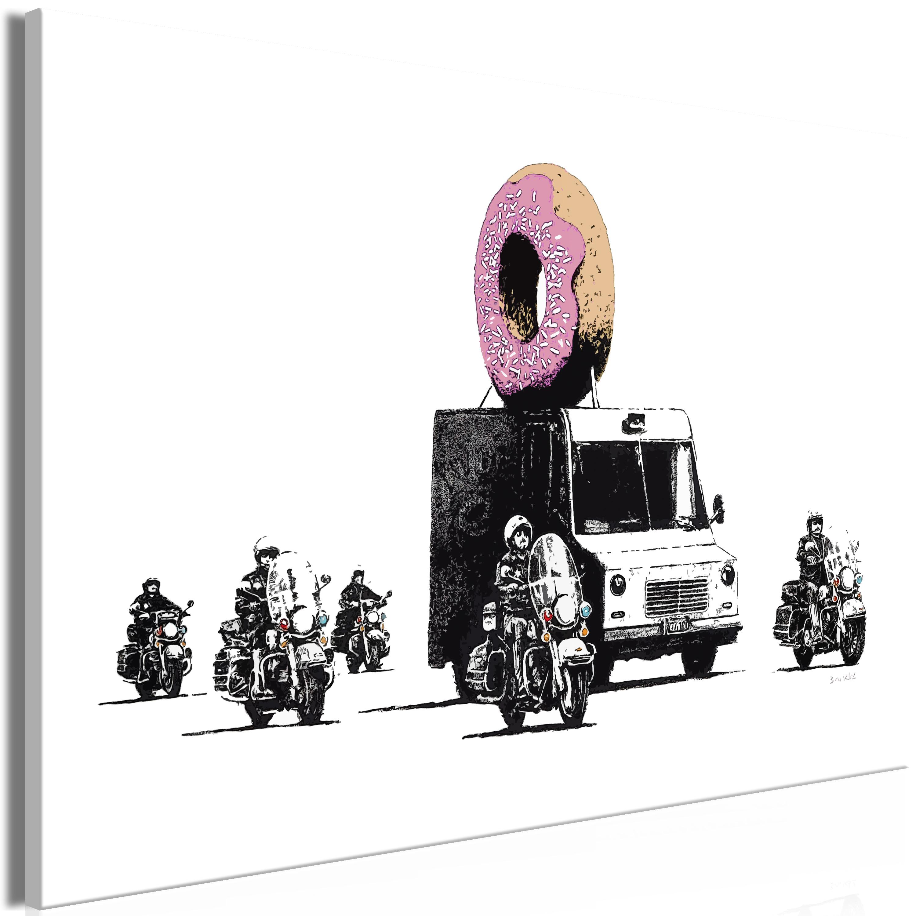 Billede - Donut Police (1 Part) Wide - 120 x 80 cm - Premium Print billede