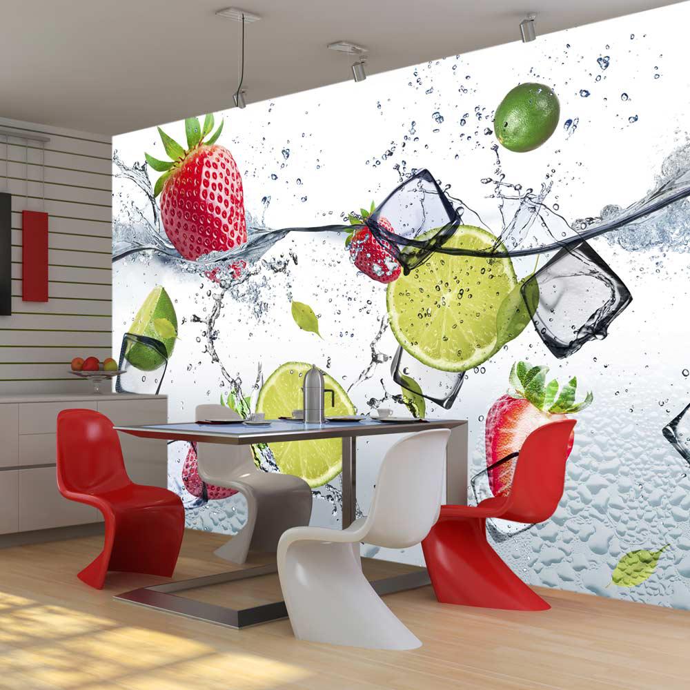 Fototapet - Fruit cocktail - 294 x 210 cm - Selvklæbende billede