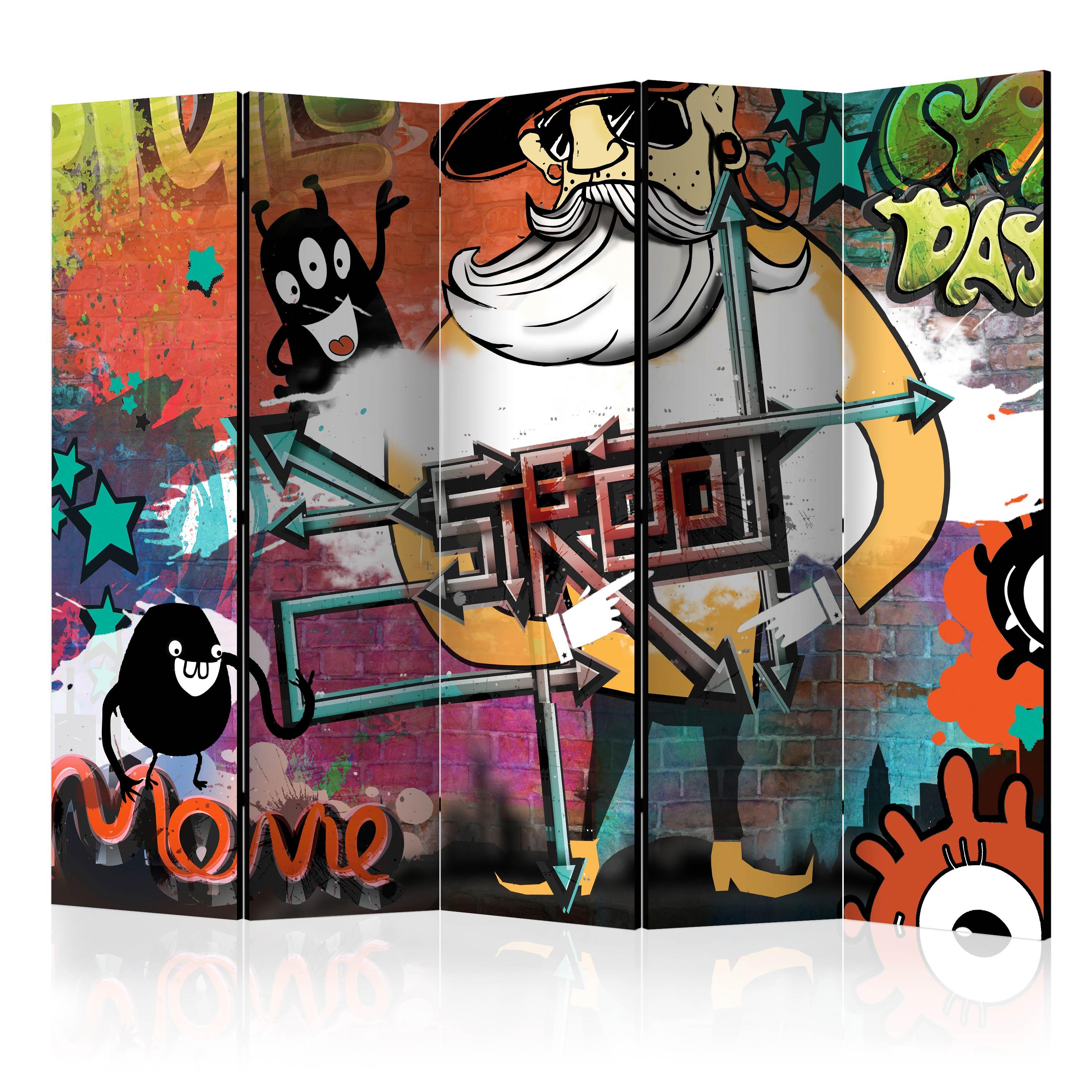 Skærmvæg - Street movie II - 225 x 172 cm - Enkeltsiddet