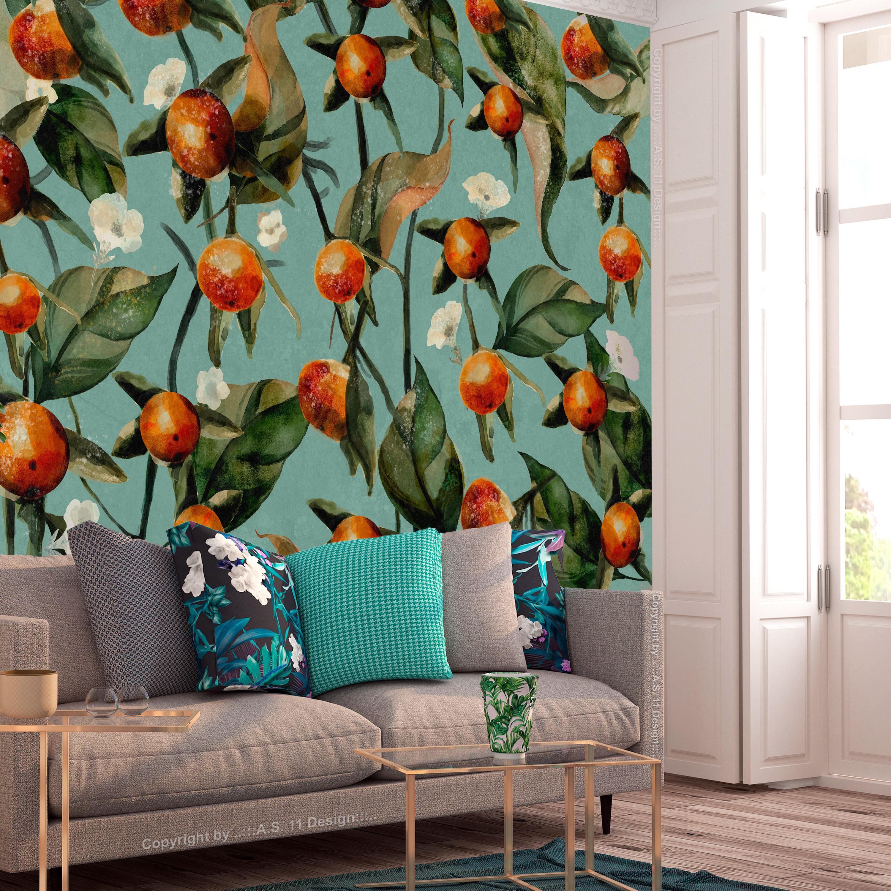 Fototapet - Orange Grove - 300 x 210 cm - Standard billede