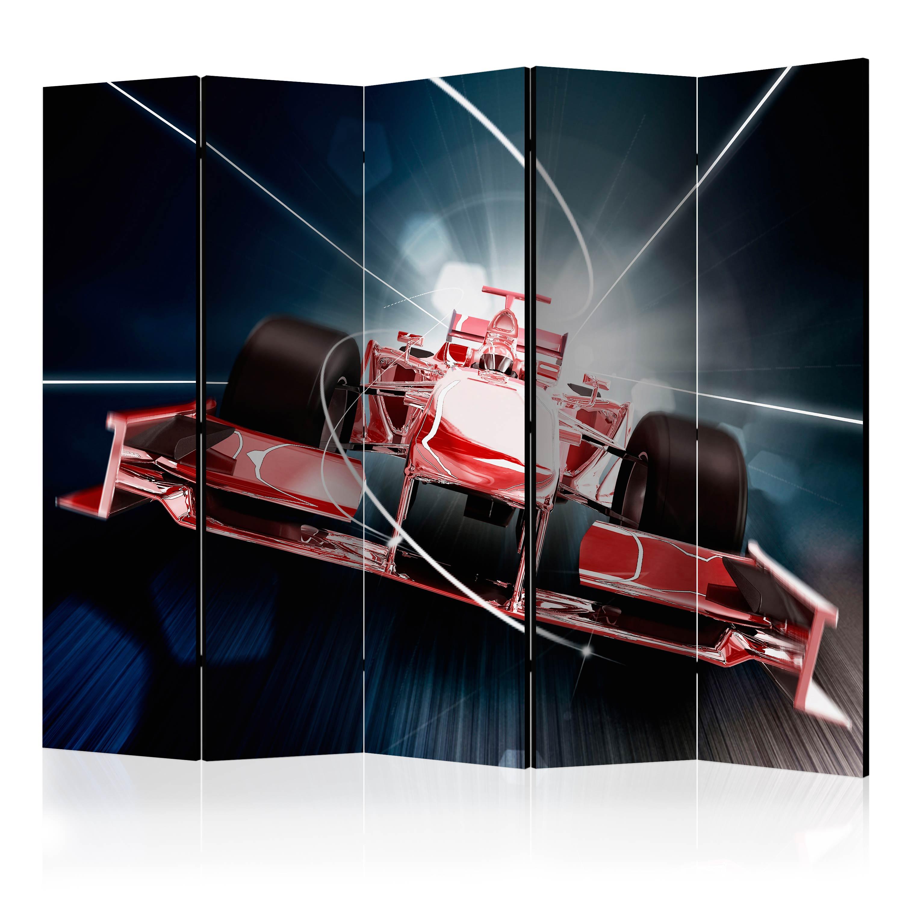 Skærmvæg Speed And Dynamics Of Formula 1 Ii 225 X 172 Cm Enkeltsiddet