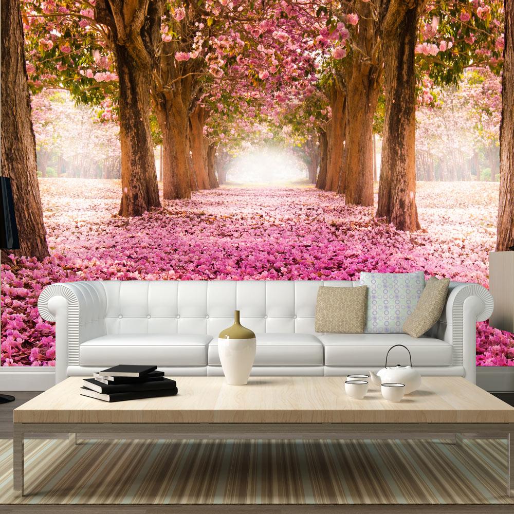 Fototapet - Pink grove - 400 x 280 cm - Standard billede