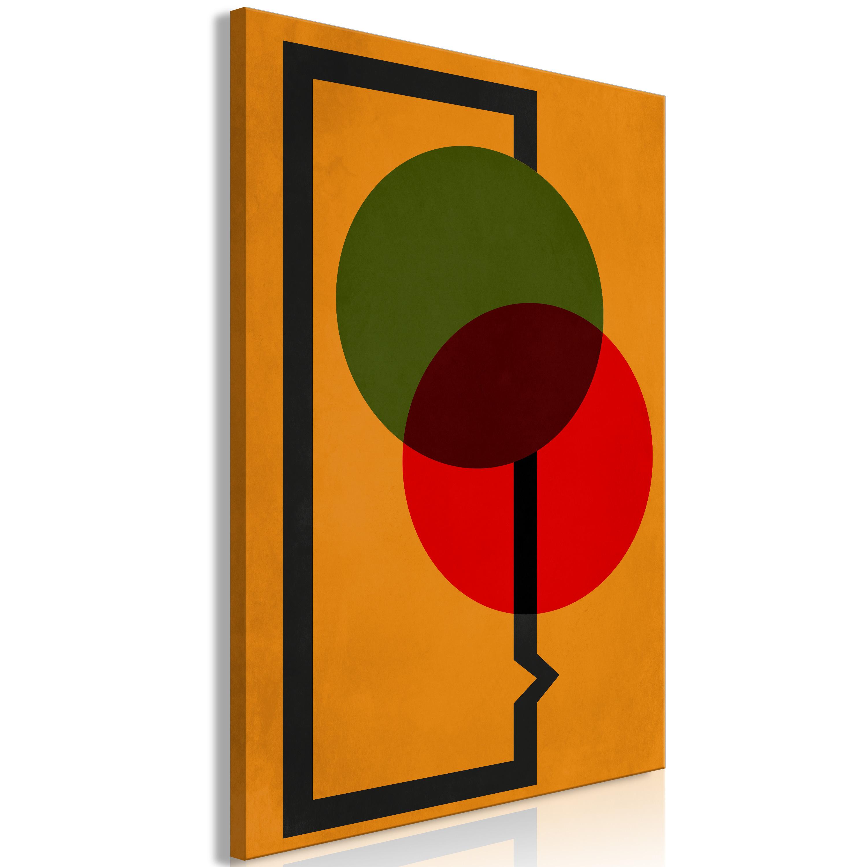 Billede - Wheel Composition (1 Part) Vertical - 40 x 60 cm - På italiensk lærred billede