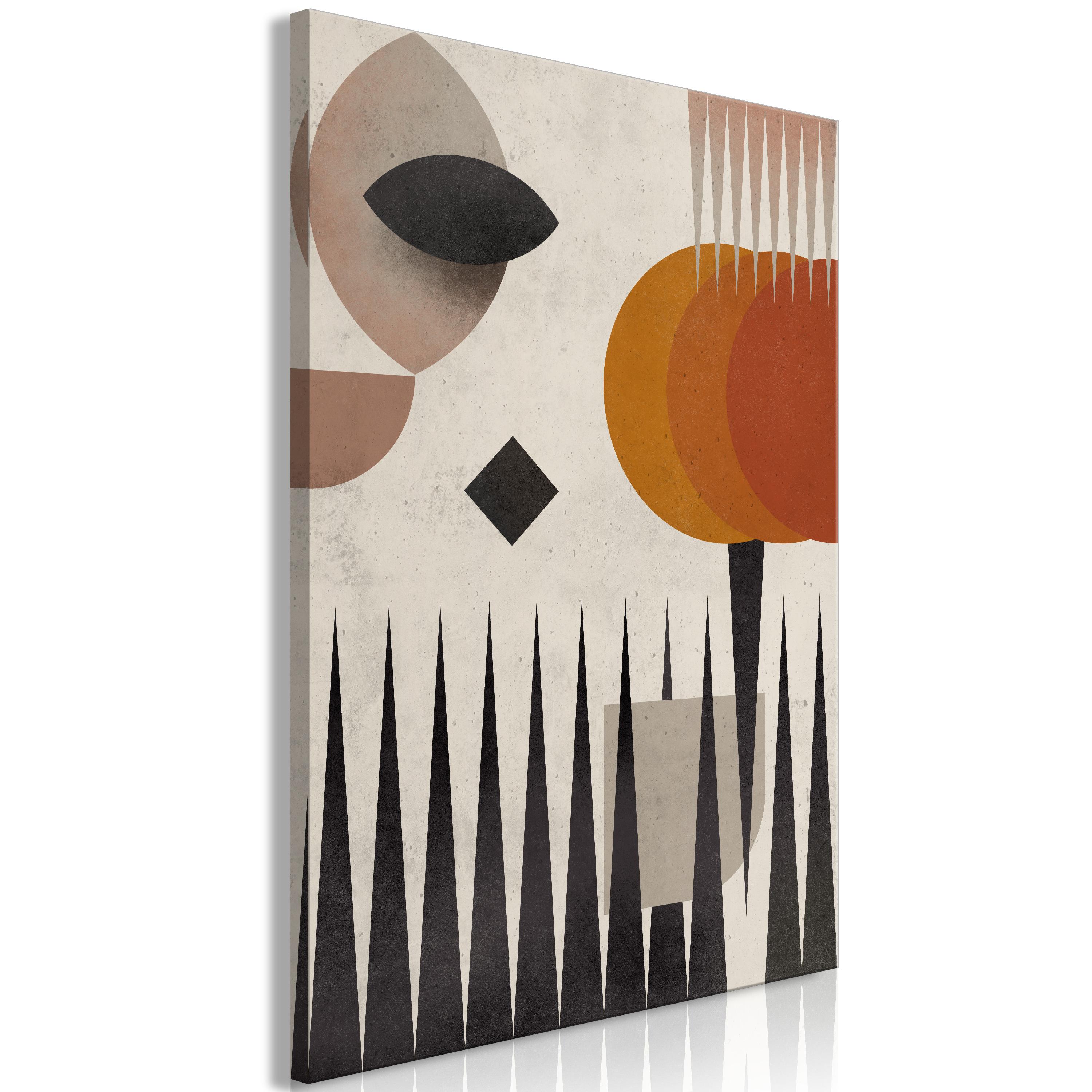 Billede - Sun Behind the Mountains (1 Part) Vertical - 40 x 60 cm - Standard billede