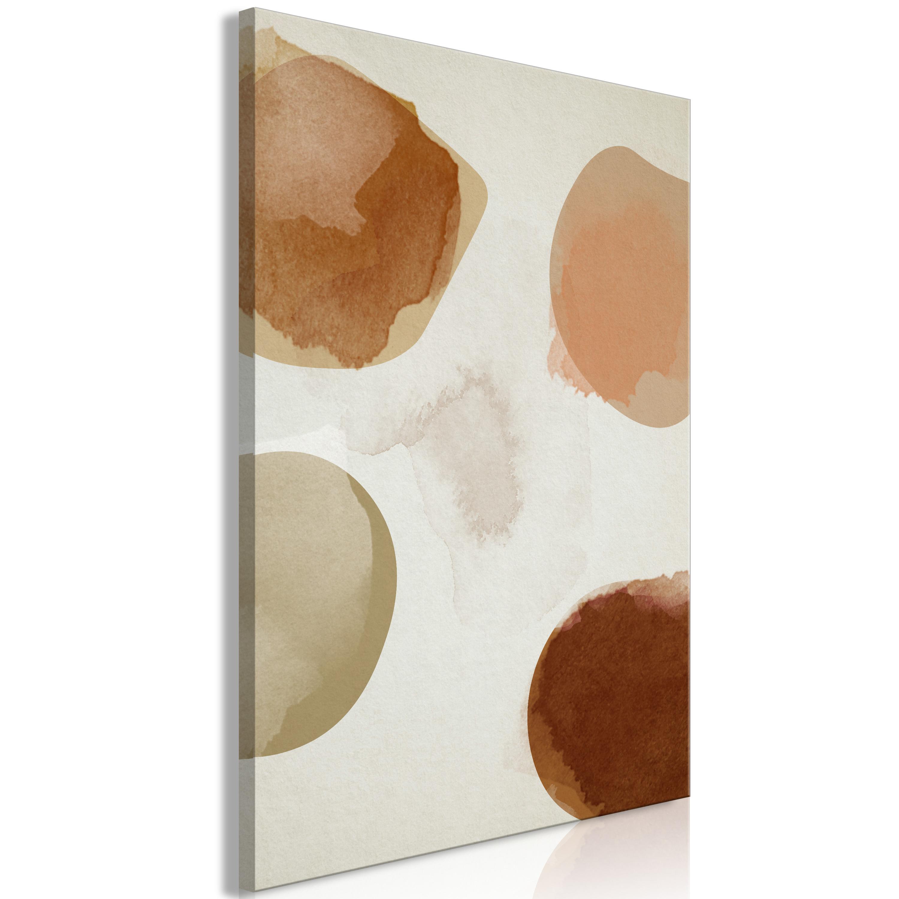 Billede - Beige Abstraction (1 Part) Vertical - 40 x 60 cm - Standard billede