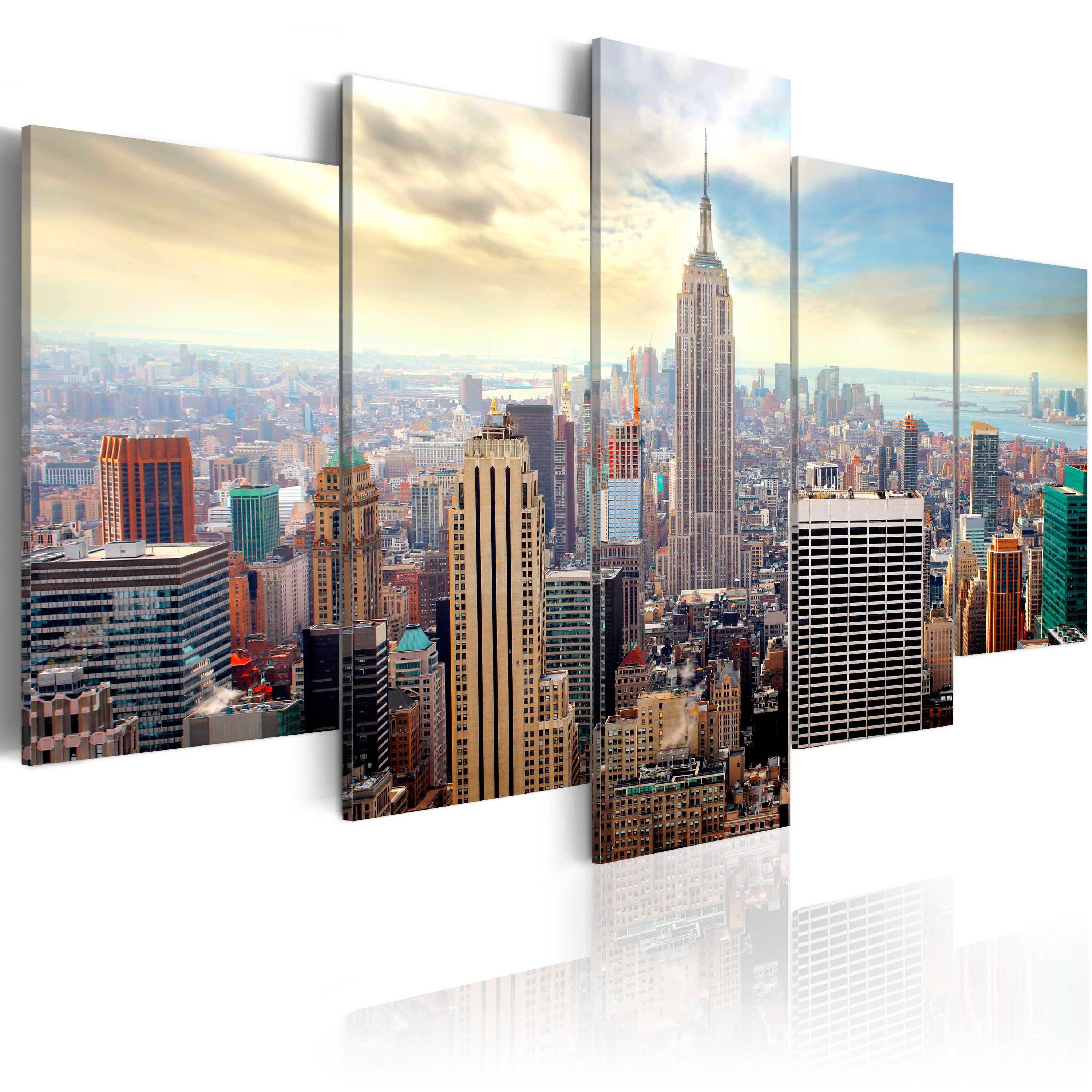 Billede - Morning in New York City - 100 x 50 cm - Standard billede