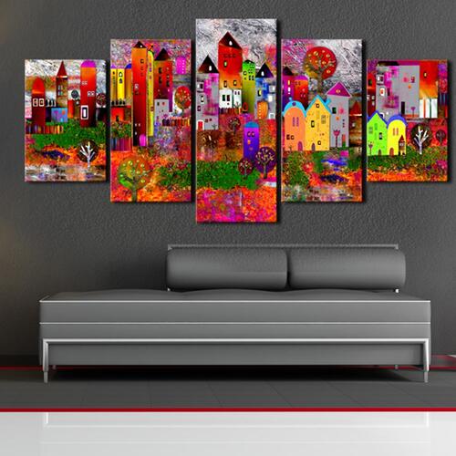 Billede - Colourful Small Town