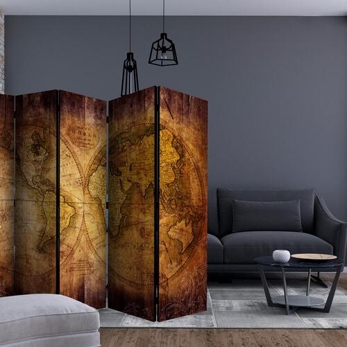 Skærmvæg - World on old map II