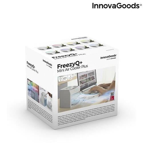 Bærbart mini fordampende klimaanlæg med LED Freezyq+ InnovaGoods