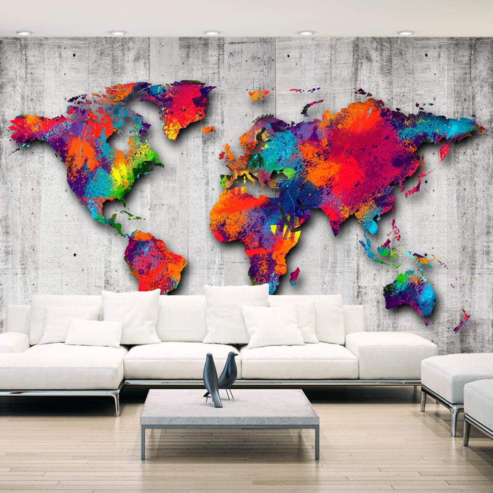 Fototapet - Concrete World - 250 x 175 cm - Premium billede