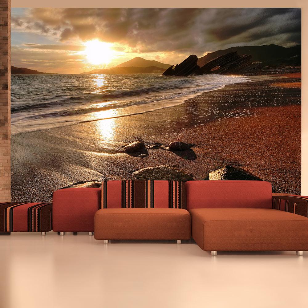 Fototapet - Relaxation by the sea - 200 x 154 cm - Standard billede