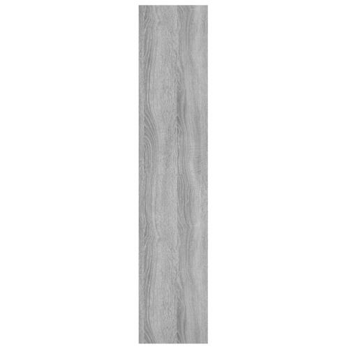 Væghylde 90x16x78 cm konstrueret træ grå sonoma-eg