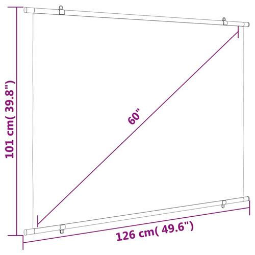 Projektorlærred 60" 4:3