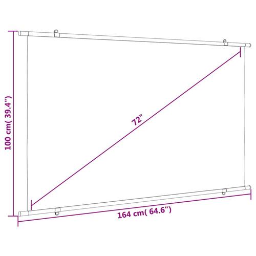 Projektorlærred 72" 16:9