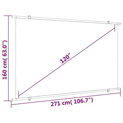 Projektorlærred 120" 16:9