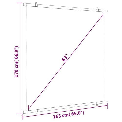 Projektorlærred 63" 1:1