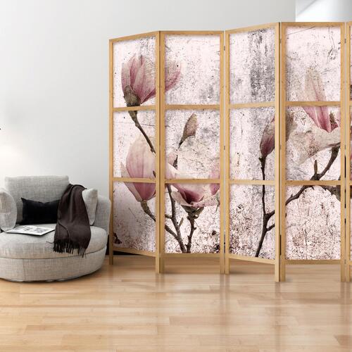 Japansk skærmvæg - Vintage Magnolias II 225 x 161 cm