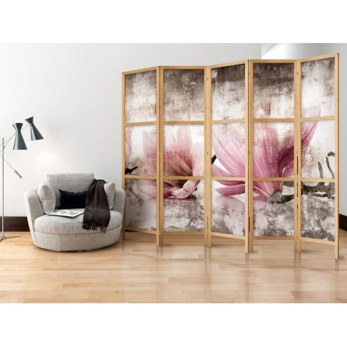 Japansk skærmvæg - Retro Magnolias II 225 x 161 cm