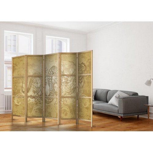 Japansk skærmvæg Drage II rumdeler 225 x 172 cm
