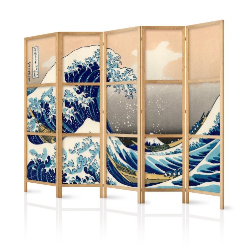 Japansk skærmvæg - Great Wave in Kanagawa II 225 x 161 cm