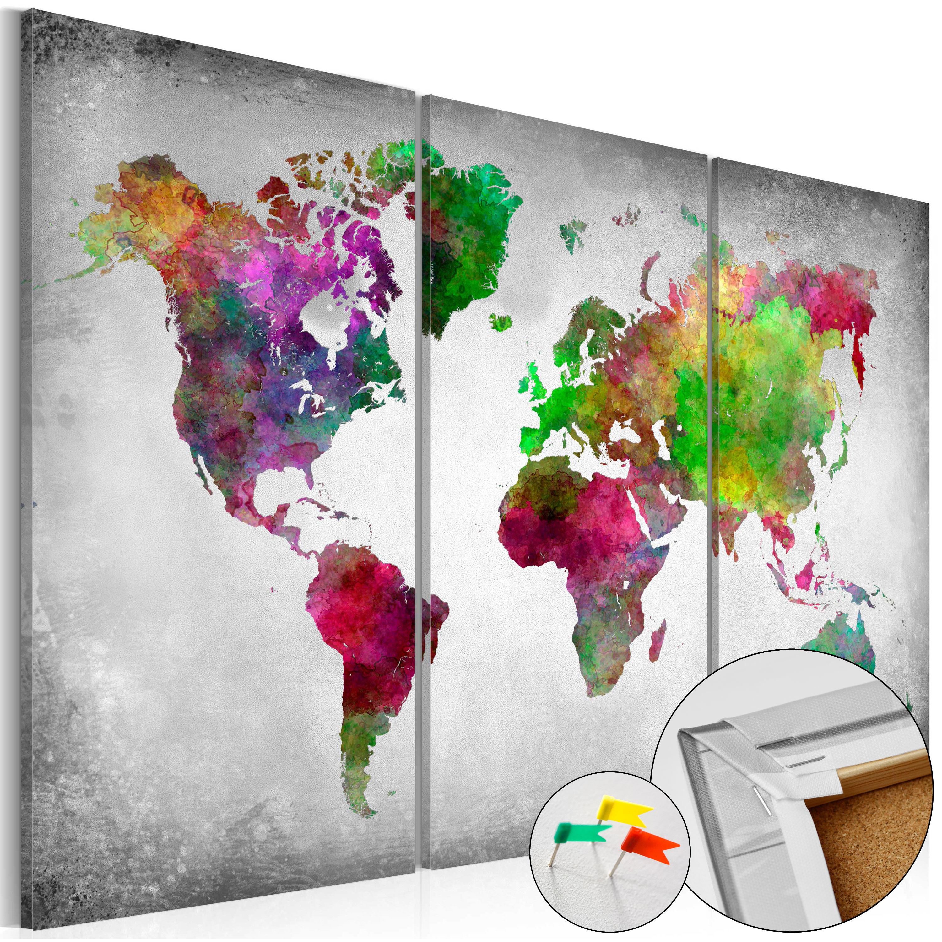 Billede på kork - Diversity of World - 60 x 40 cm billede