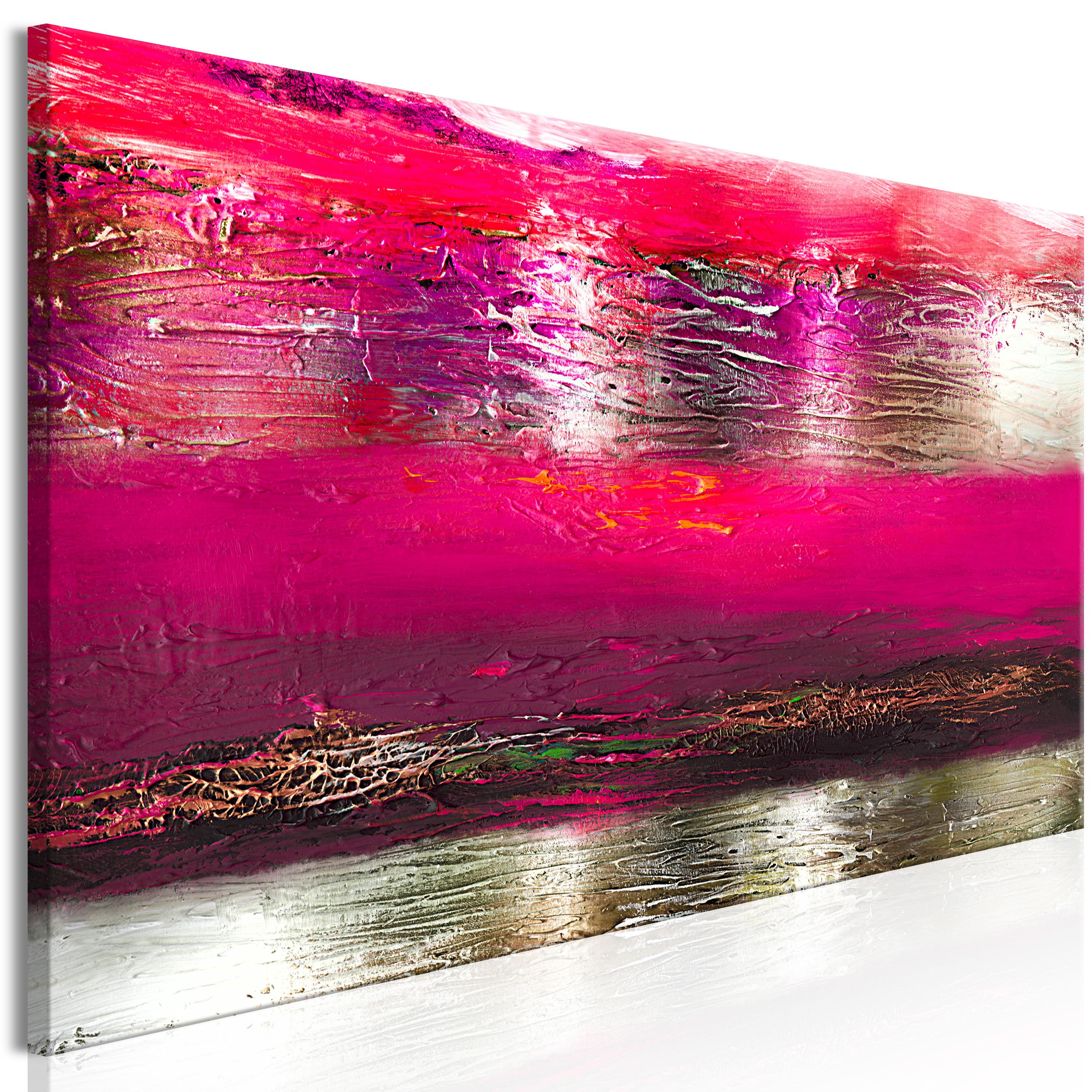 Billede - Ocean of Life - Third Variant (1 Part) Narrow - 150 x 50 cm - På italiensk lærred billede