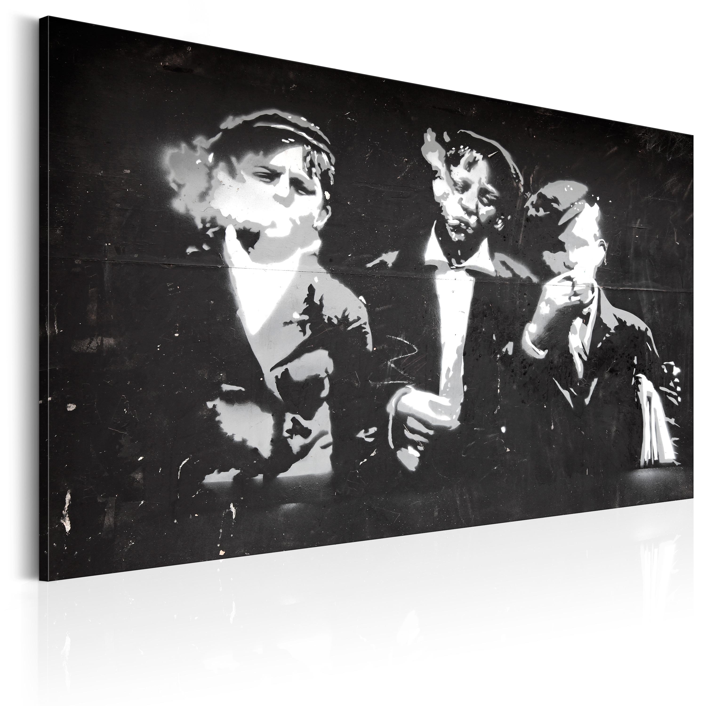 Billede - Street Gang (Retro style) - 120 x 80 cm - På italiensk lærred billede